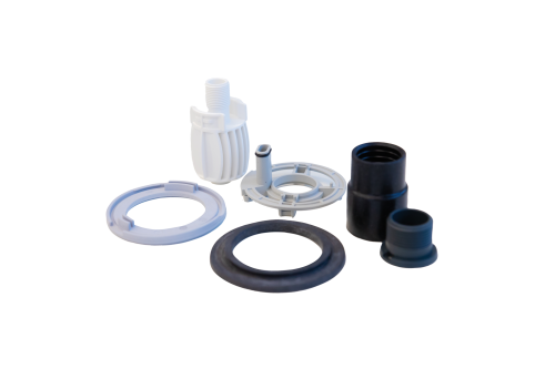 Accessory set for overflow flange BetteMono Flow 